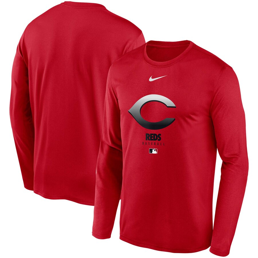 Men's Cincinnati Reds Nike Red Authentic Collection Legend Performance Long Sleeve T-Shirt