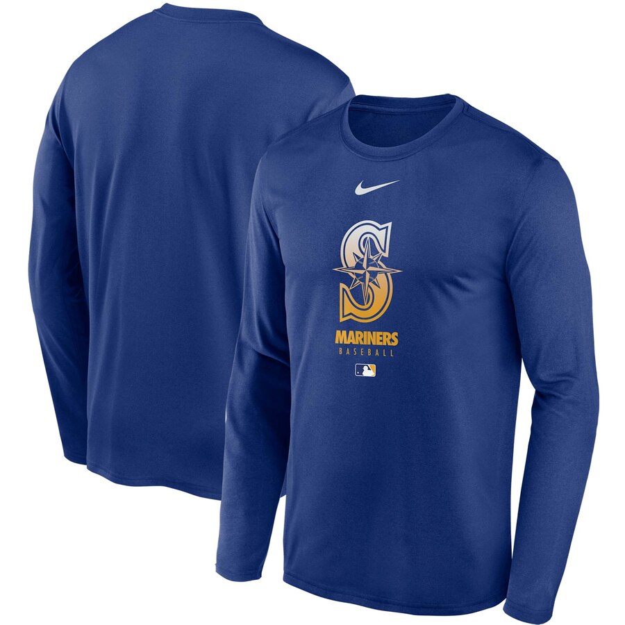 Men's Seattle Mariners Nike Royal Authentic Collection Legend Performance Long Sleeve T-Shirt