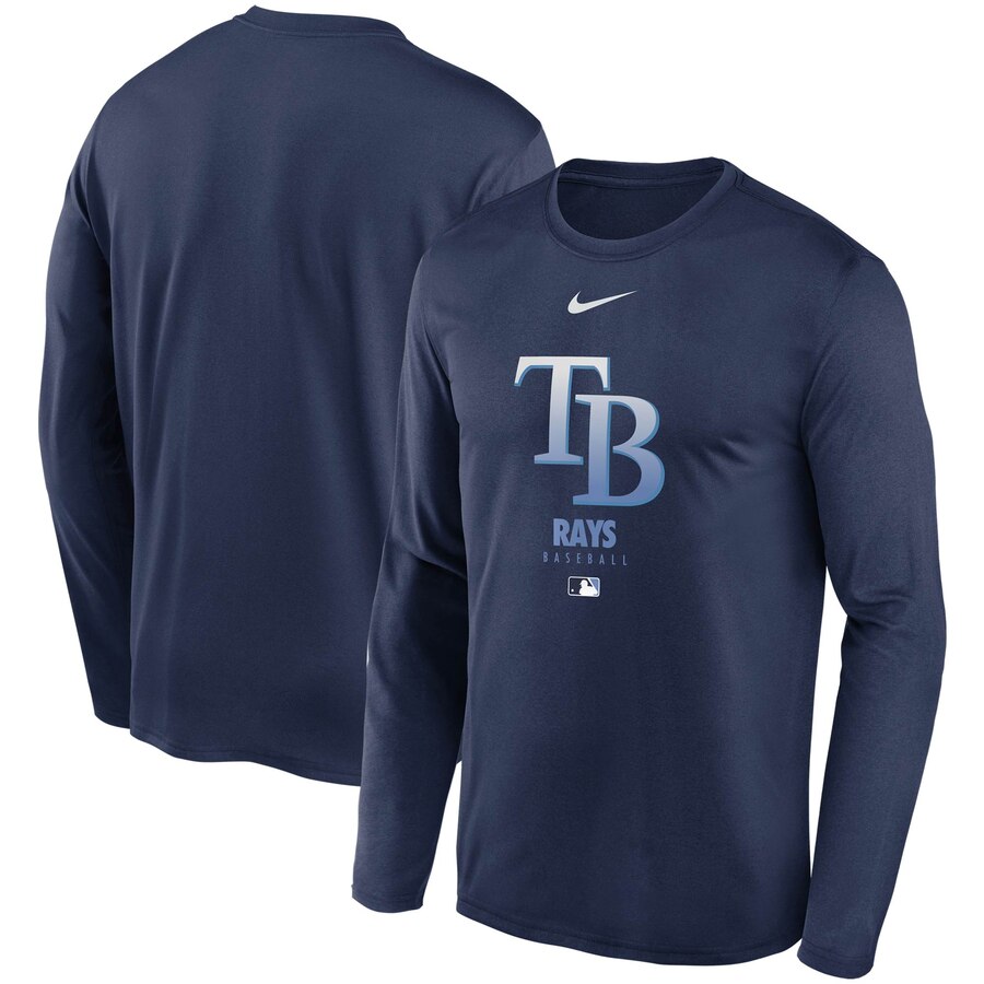 Men's Tampa Bay Rays Nike Navy Authentic Collection Legend Performance Long Sleeve T-Shirt