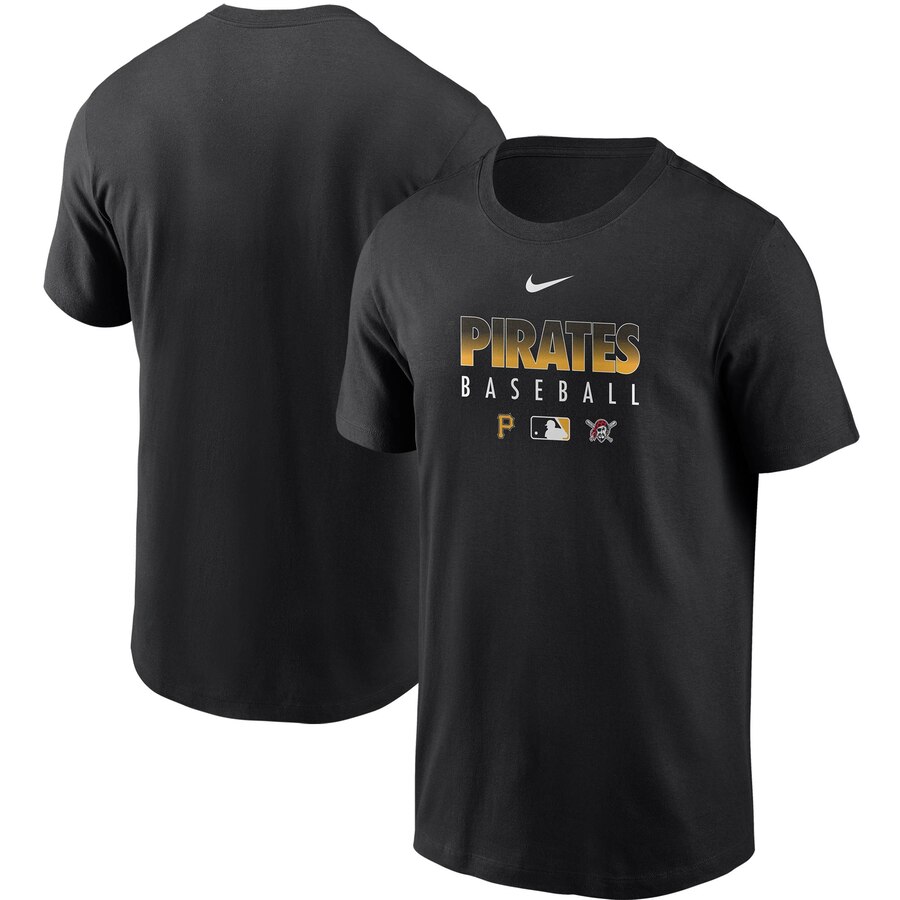 Men's Pittsburgh Pirates Nike Black Authentic Collection Team Performance T-Shirt