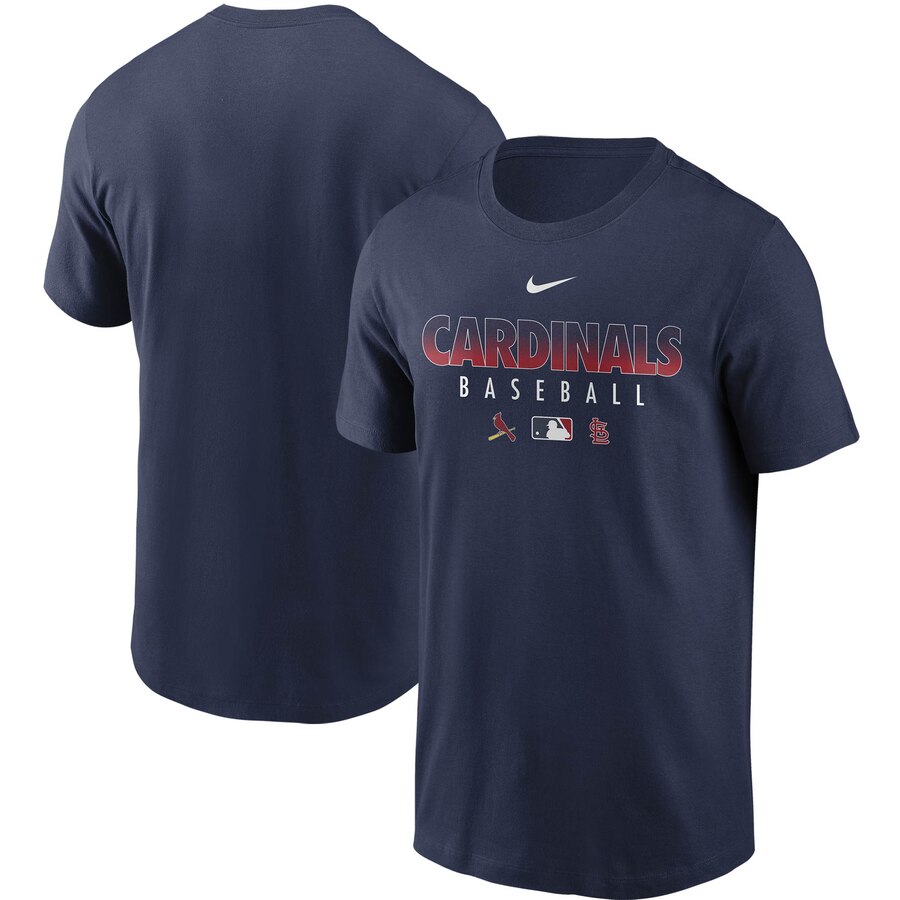 Men's St. Louis Cardinals Nike Navy Authentic Collection Team Performance T-Shirt