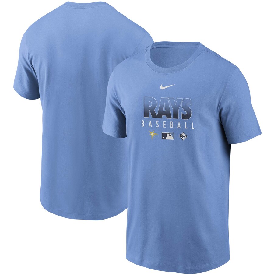 Men's Tampa Bay Rays Nike Light Blue Authentic Collection Team Performance T-Shirt