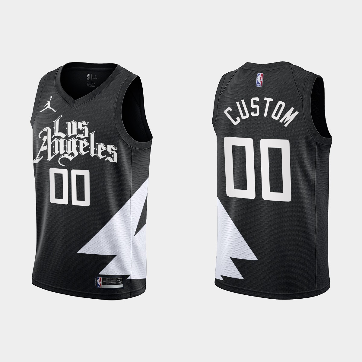 Los Angeles Clippers Custom Black Men's Nike NBA 2022-23 Statement Edition Jersey