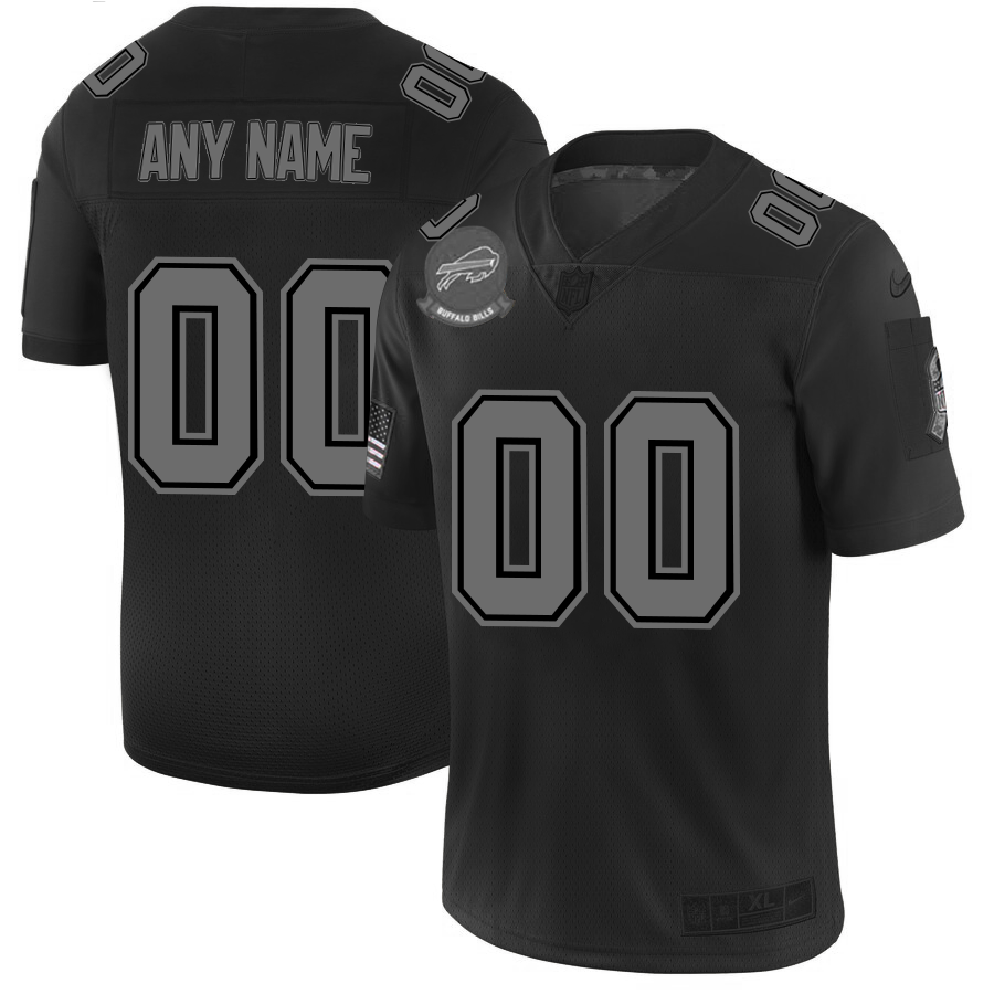 Buffalo Bills Custom Men's Nike Black 2019 Salute to Service Limited Stitched NFL Jersey