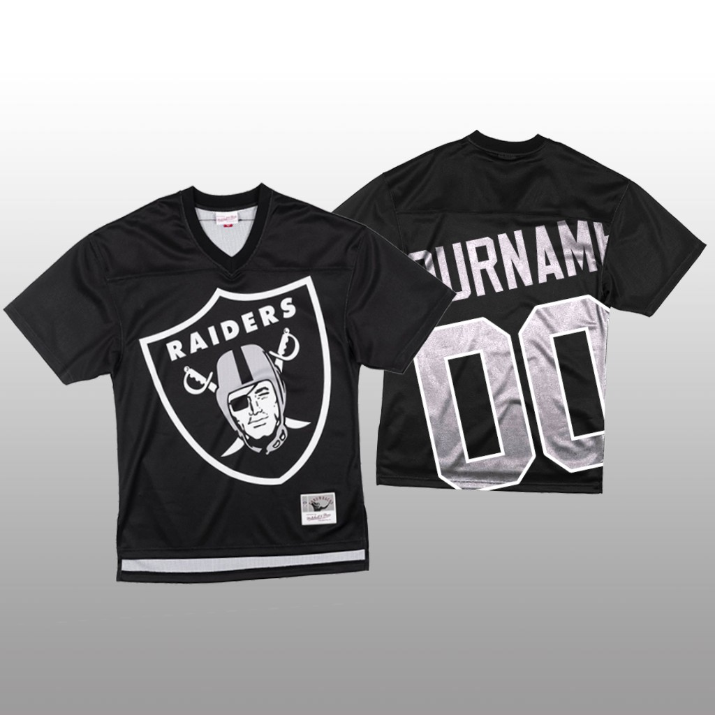 NFL Las Vegas Raiders Custom Black Men's Mitchell & Nell Big Face Fashion Limited NFL Jersey