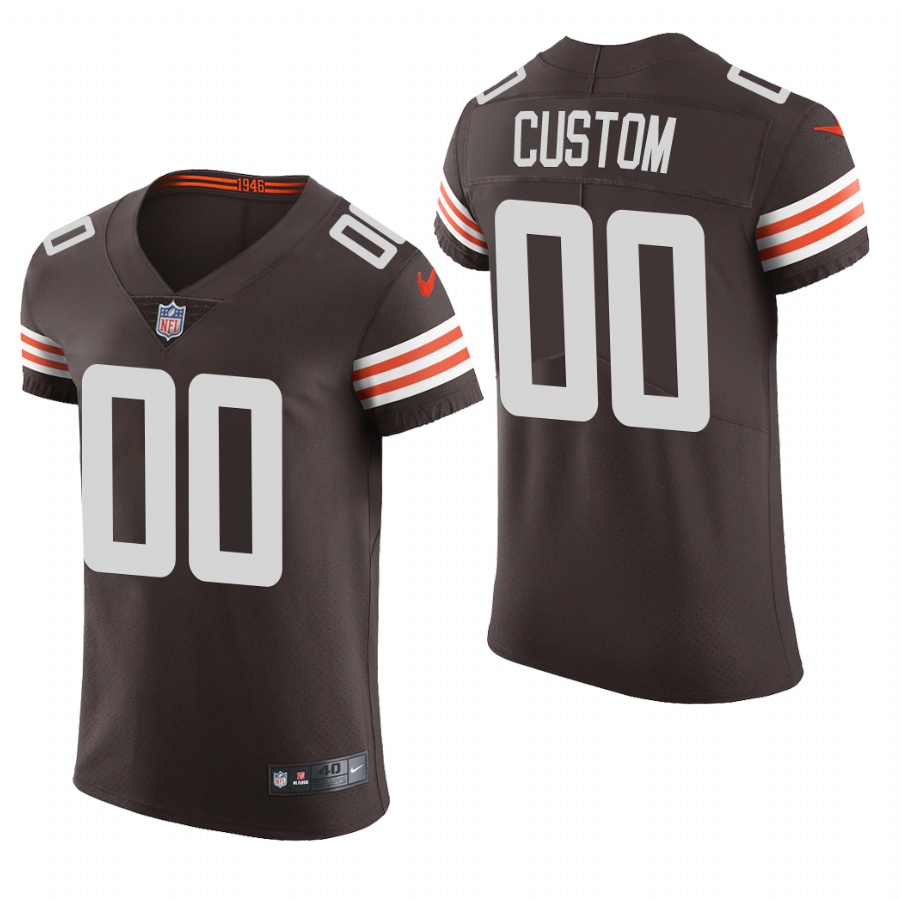 Cleveland Browns Custom Nike Men's Brwon Team Color Men's Stitched NFL 2020 Vapor Untouchable Elite Jersey