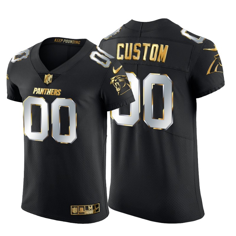 Carolina Panthers Custom Men's Nike Black Edition Vapor Untouchable Elite NFL Jersey