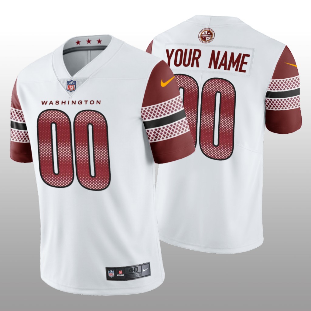 Washington Commanders Custom Men's Nike Vapor Limited NFL Jersey - White