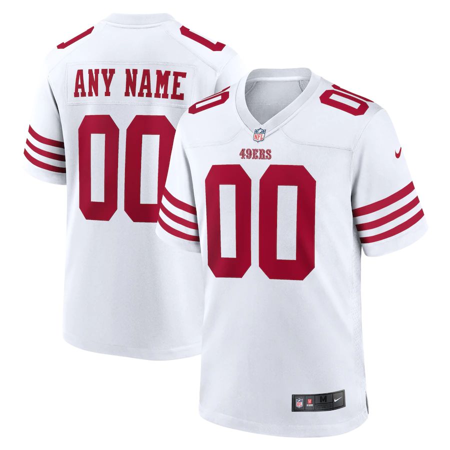 San Francisco 49ers Custom White Youth Nike NFL Game Jersey