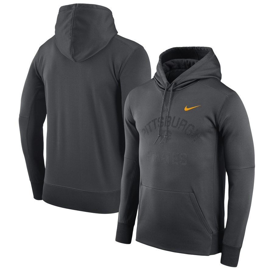 Pittsburgh Pirates Nike Therma Pullover Hoodie Black