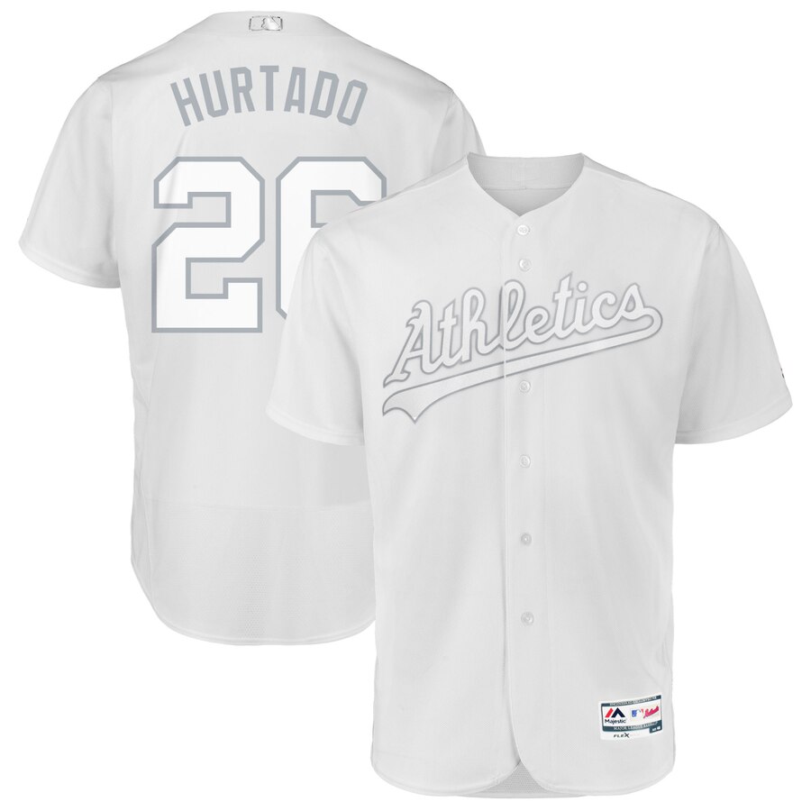 Oakland Athletics #26 Matt Chapman Hurtado Majestic 2019 Players' Weekend Flex Base Authentic Player Jersey White