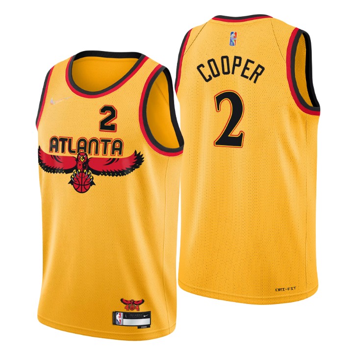 Atlanta Hawks #2 Sharife Cooper Men's Nike Gold 2021/22 Swingman NBA Jersey - City Edition