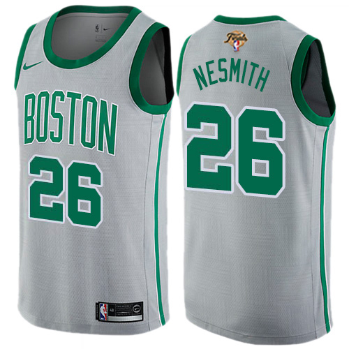 Nike Celtics #26 Aaron Nesmith Gray 2022 NBA Finals Swingman City Edition Jersey