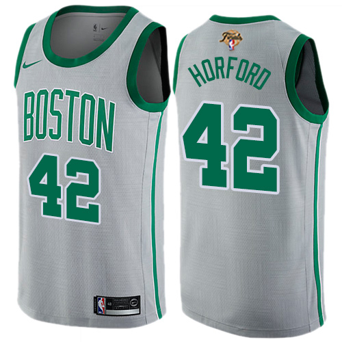 Nike Celtics #42 Al Horford Gray 2022 NBA Finals Swingman City Edition Jersey