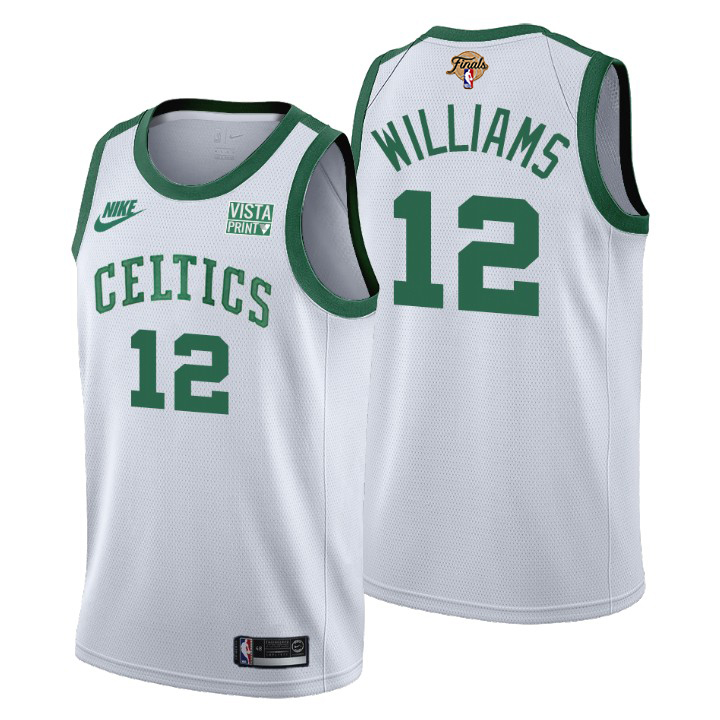 Boston Celtics #12 Grant Williams Men's Nike Releases Classic Edition 2022 NBA Finals 75th Anniversary Jersey White