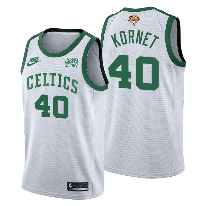 Boston Celtics #40 Luke Kornet Men's Nike Releases Classic Edition 2022 NBA Finals 75th Anniversary Jersey White