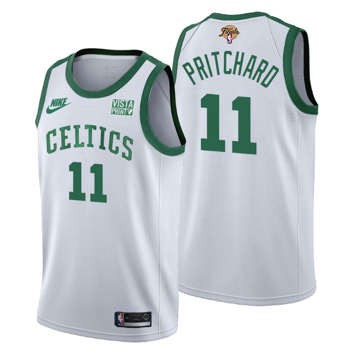 Boston Celtics #11 Payton Pritchard Men's Nike Releases Classic Edition 2022 NBA Finals 75th Anniversary Jersey White