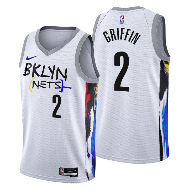 Nike Nets #2 Blake Griffin Men's 2022-23 City Edition NBA Jersey - Cherry Blossom White