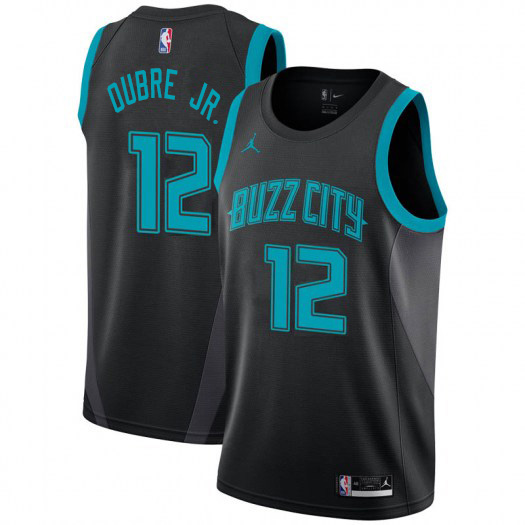 Nike Hornets #12 Kelly Oubre Jr. Black NBA Jordan Swingman City Edition 2018/19 Jersey