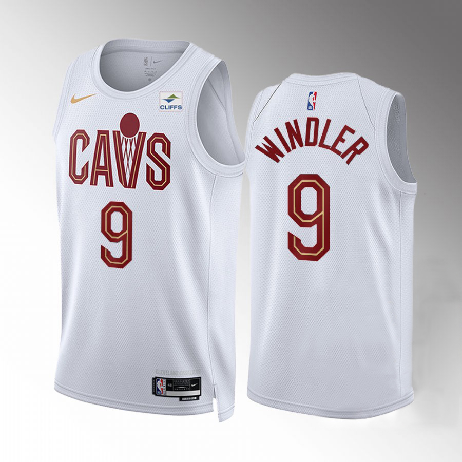 Cleveland Cavaliers #9 Dylan Windler Men's White Nike NBA 2022-23 Association Edition Jersey