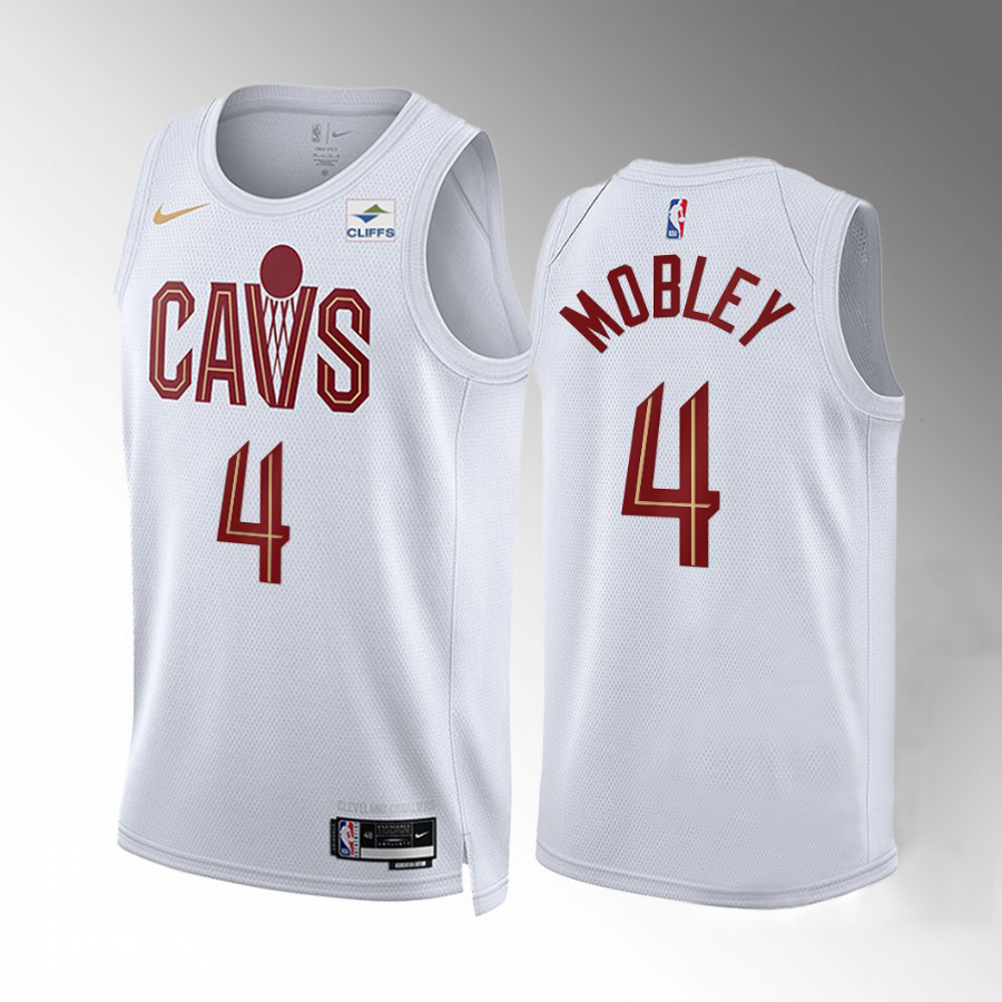 Cleveland Cavaliers #4 Evan Mobley Men's White Nike NBA 2022-23 Association Edition Jersey