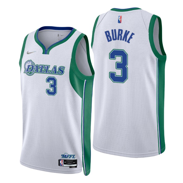 Dallas Mavericks #3 Trey Burke Men's Nike White 2021/22 Swingman NBA Jersey - City Edition