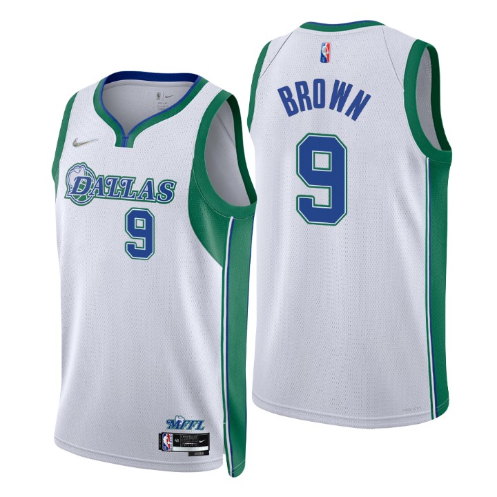 Dallas Mavericks #9 Moses Brown Men's Nike White 2021/22 Swingman NBA Jersey - City Edition