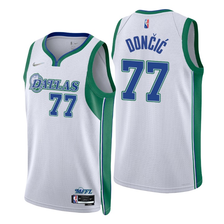 Dallas Mavericks #77 Luka Doncic Men's Nike White 2021/22 Swingman NBA Jersey - City Edition