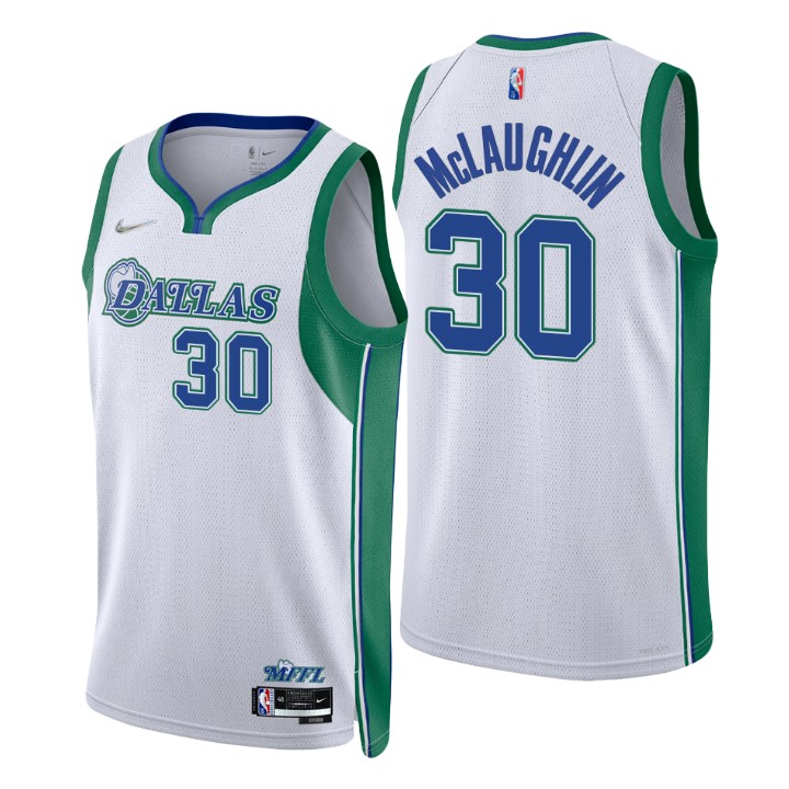 Dallas Mavericks #30 Jaquori Mclaughlin Men's Nike White 2021/22 Swingman NBA Jersey - City Edition