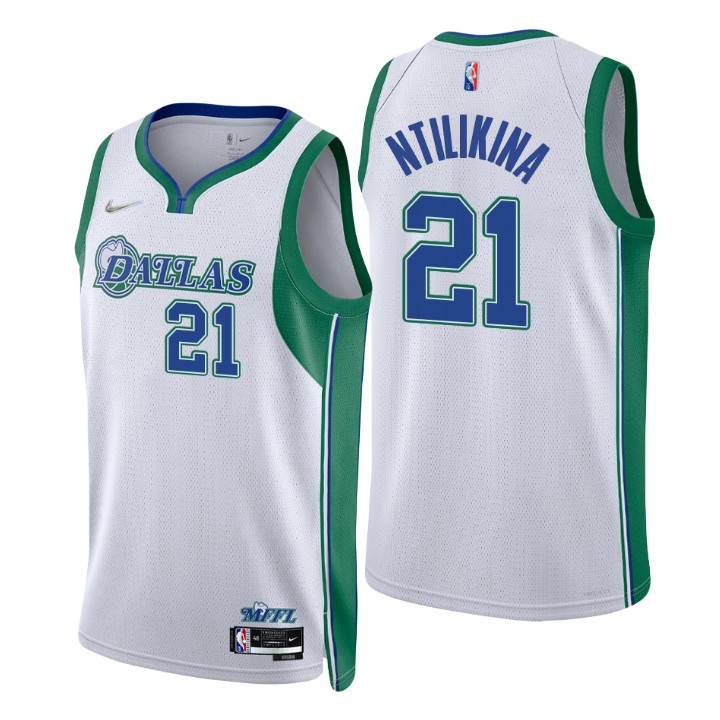 Dallas Mavericks #21 Frank Ntilikina Men's Nike White 2021/22 Swingman NBA Jersey - City Edition