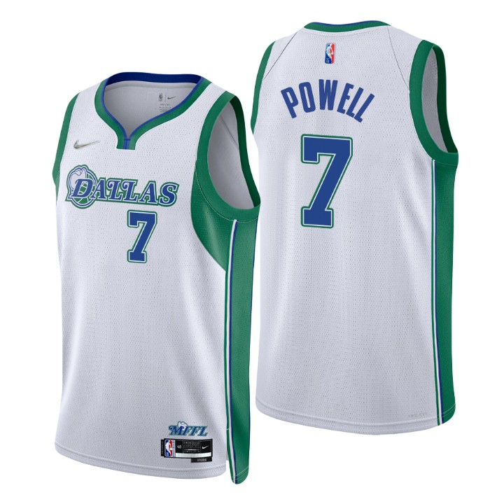 Dallas Mavericks #7 Dwight Powell Men's Nike White 2021/22 Swingman NBA Jersey - City Edition