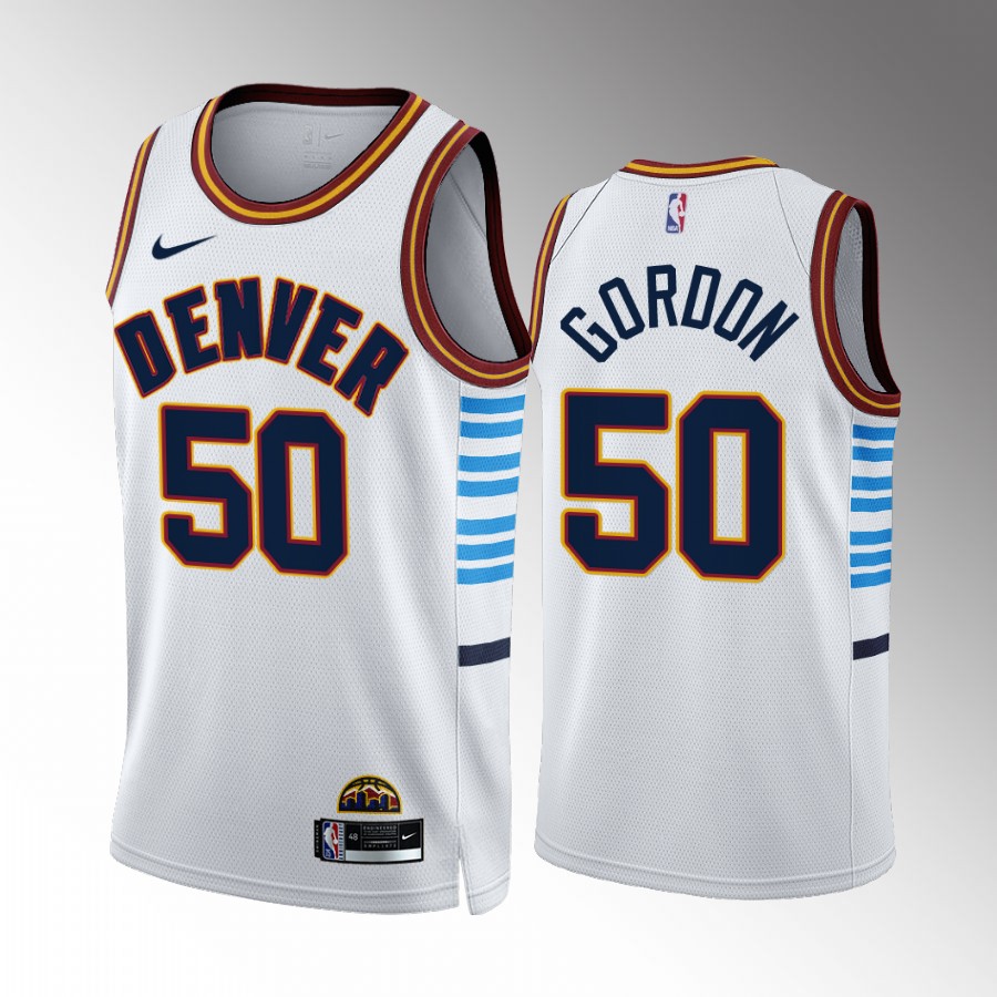 Denver Nuggets #50 Aaron Gordon White NBA 2022-23 Men's City Edition Jersey