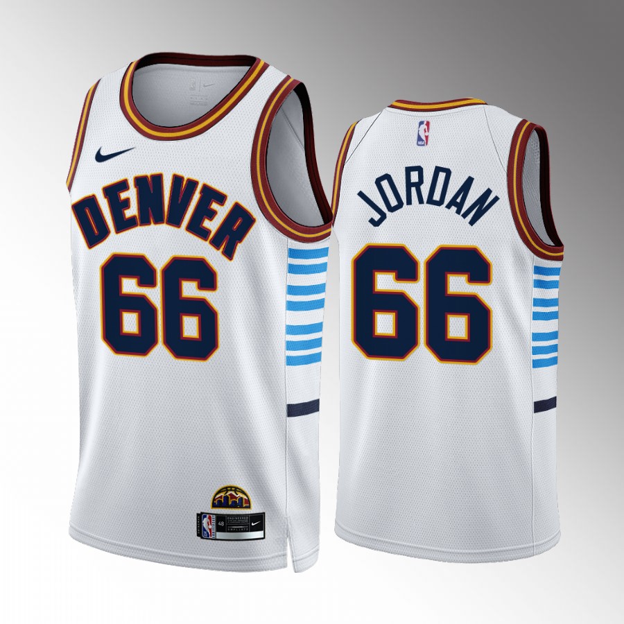 Denver Nuggets #66 DeAndre Jordan White NBA 2022-23 Men's City Edition Jersey