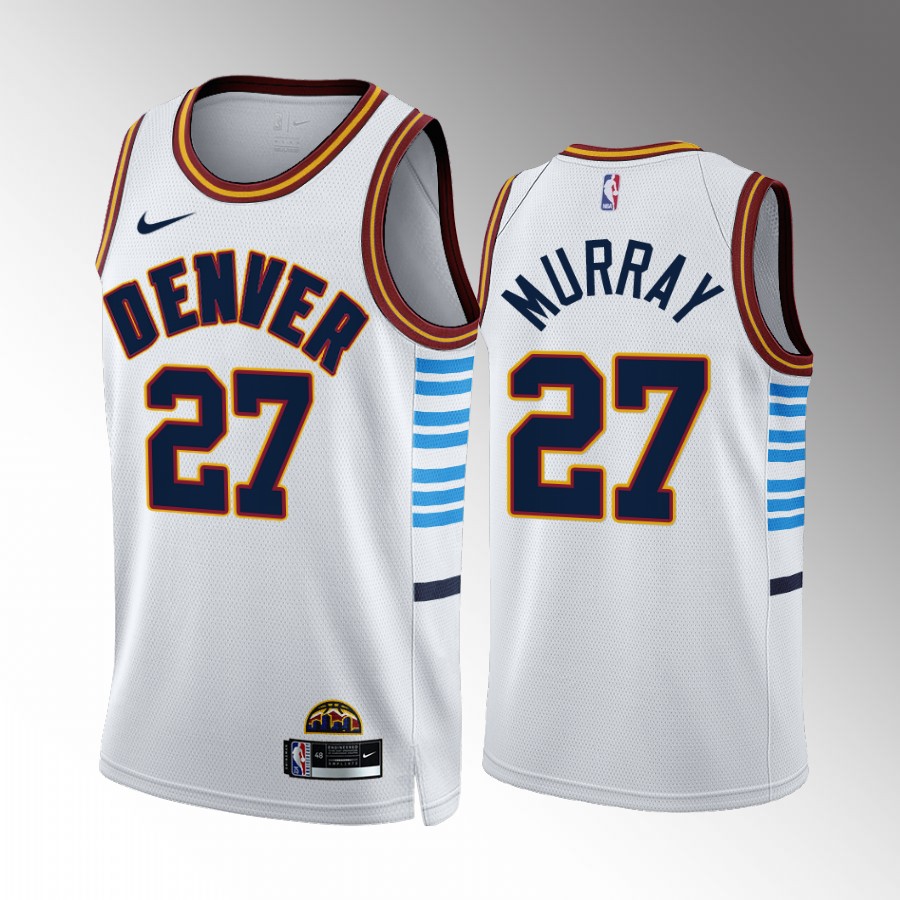 Denver Nuggets #27 Jamal Murray White NBA 2022-23 Men's City Edition Jersey