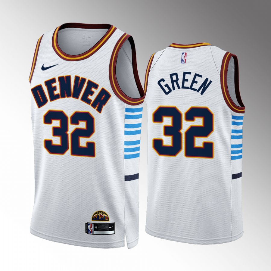 Denver Nuggets #32 Jeff Green White NBA 2022-23 Men's City Edition Jersey