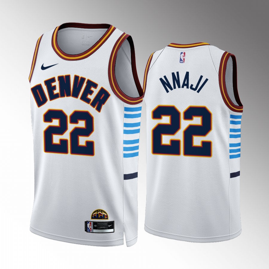 Denver Nuggets #22 Zeke Nnaji White NBA 2022-23 Men's City Edition Jersey