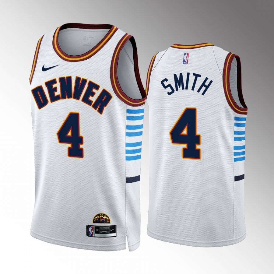 Denver Nuggets #4 Ish Smith White NBA 2022-23 Men's City Edition Jersey