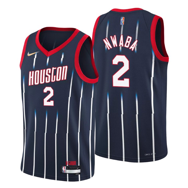 Houston Rockets #2 David Nwaba Men's Nike Navy 2021/22 Swingman NBA Jersey - City Edition