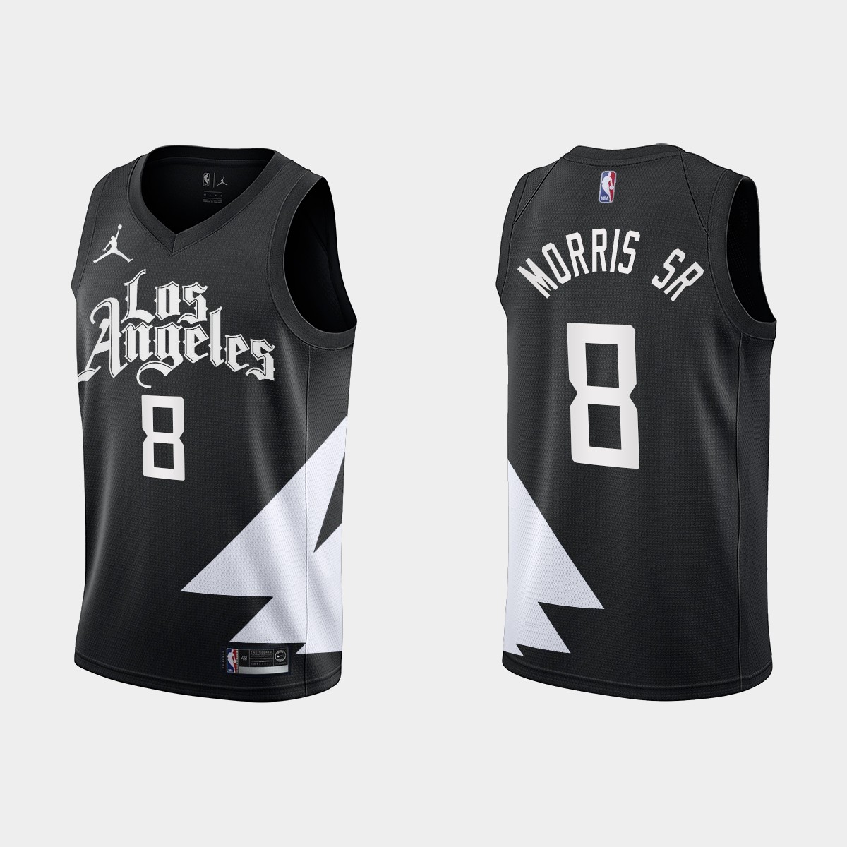 Los Angeles Clippers #8 Marcus Morris Sr. Black Men's Nike NBA 2022-23 Statement Edition Jersey