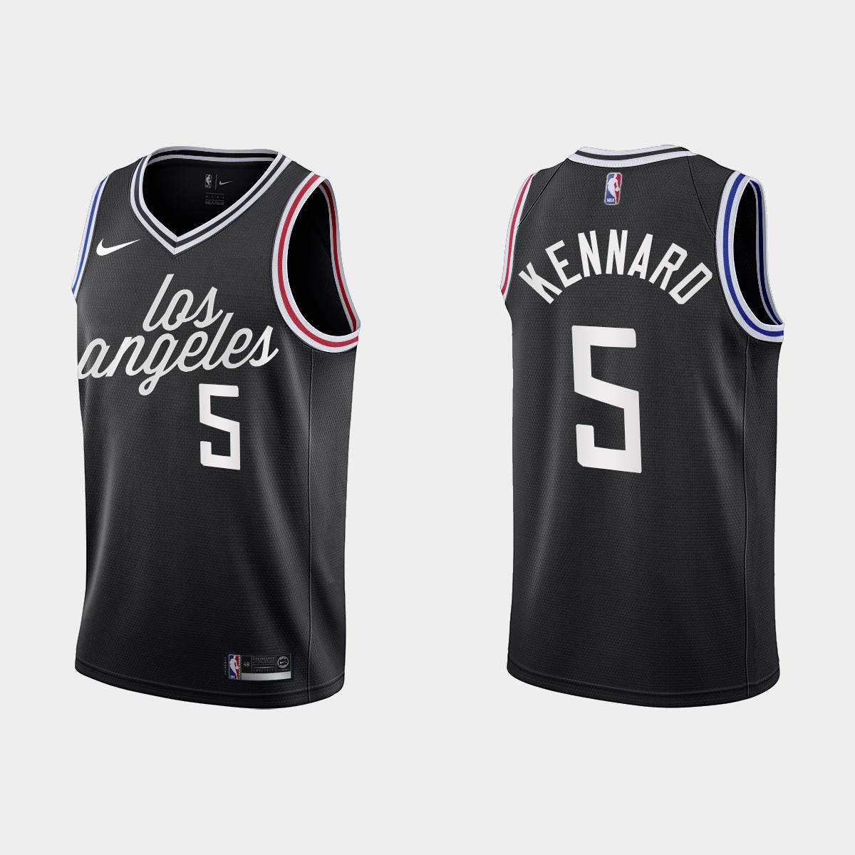 Los Angeles Clippers #5 Luke Kennard Men's Nike Black 2022-23 NBA Jersey - City Edition