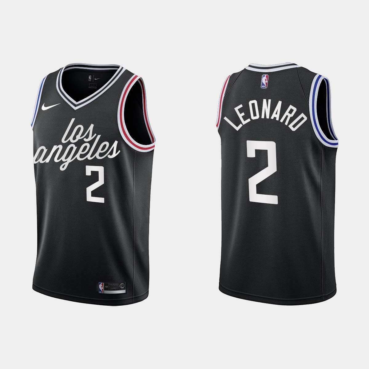 Los Angeles Clippers #2 Kawhi Leonard Men's Nike Black 2022-23 NBA Jersey - City Edition