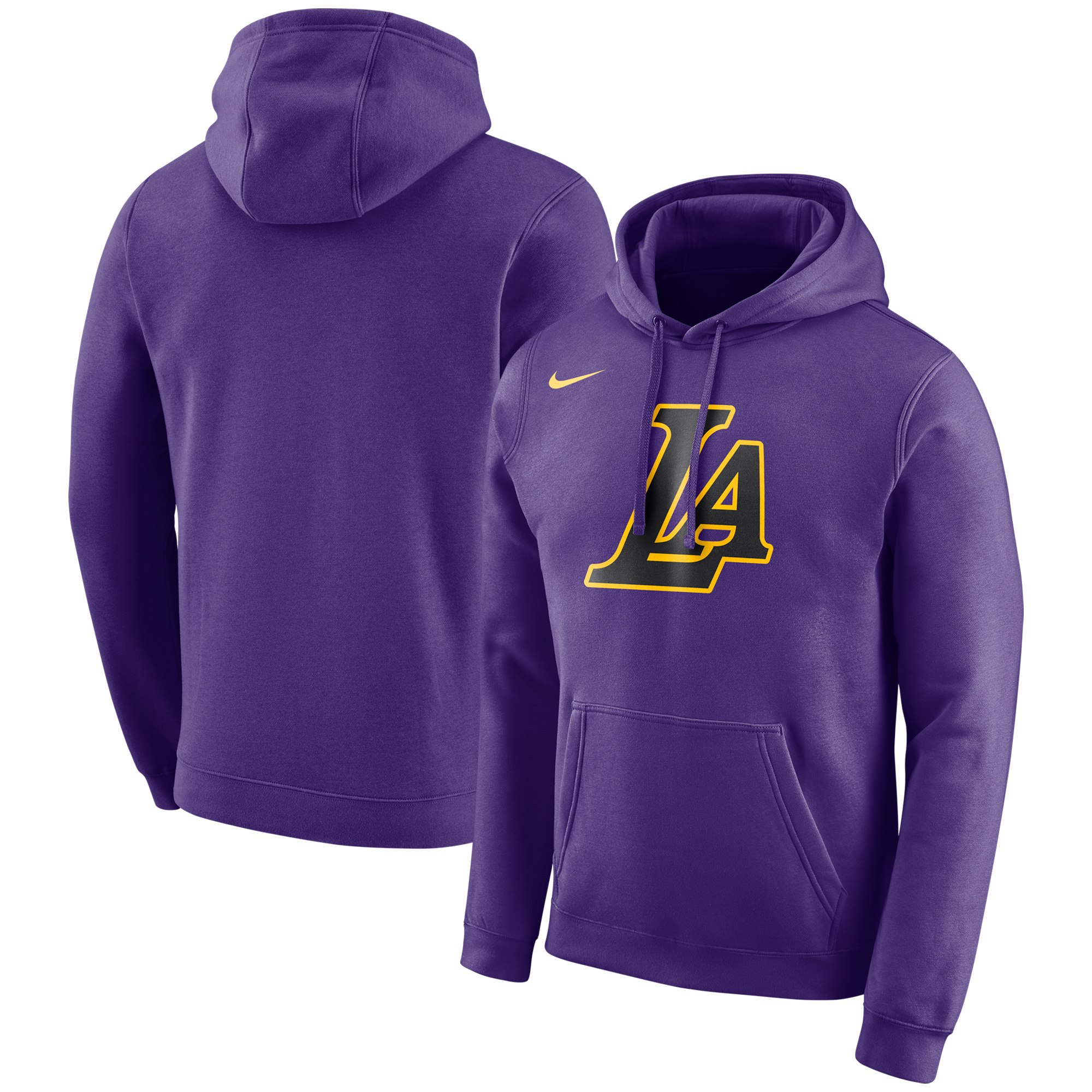 Los Angeles Lakers Nike City Edition Logo Essential Pullover Hoodie Purple