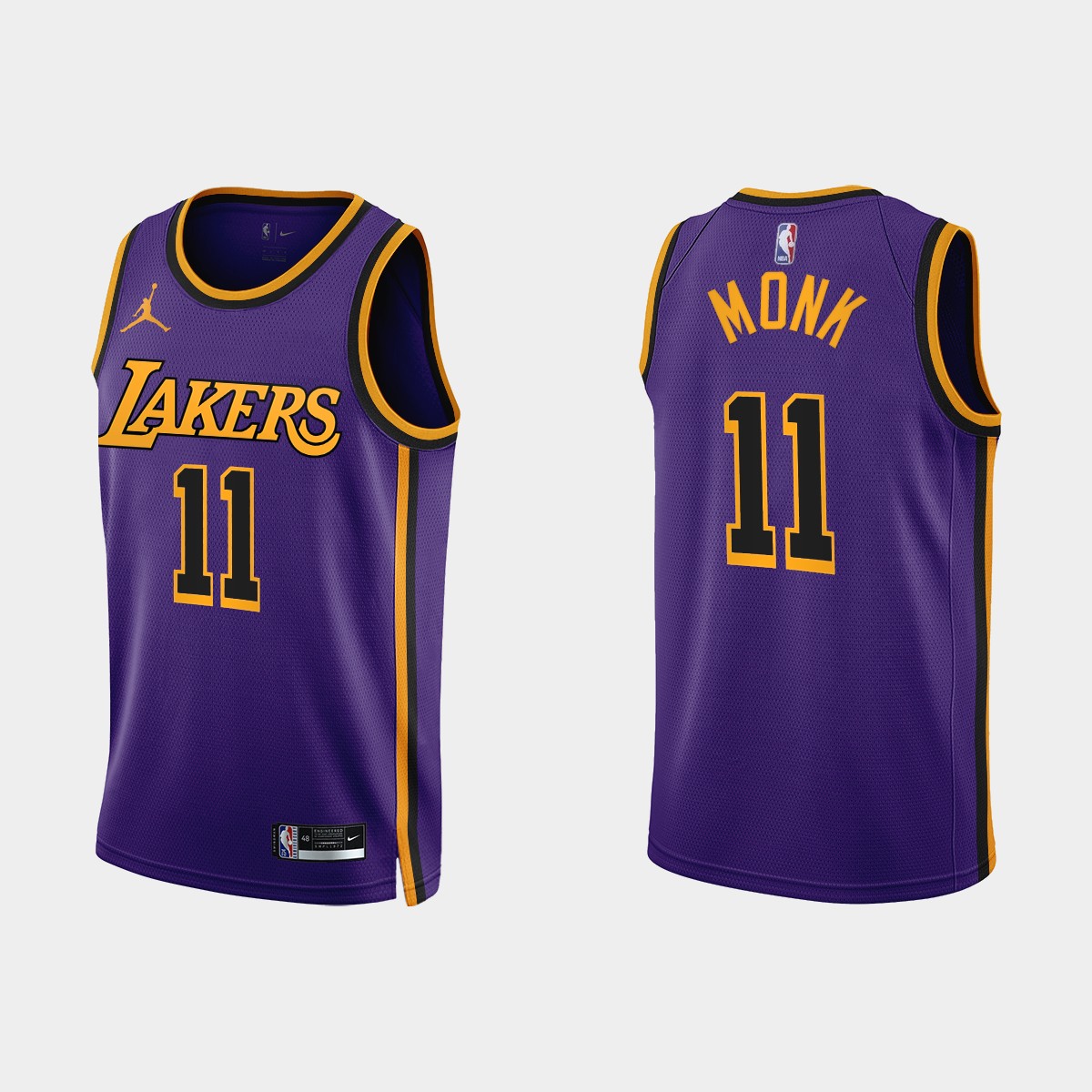 Los Angeles Lakers #11 Malik Monk Purple Men's Nike NBA 2022-23 Statement Edition Jersey