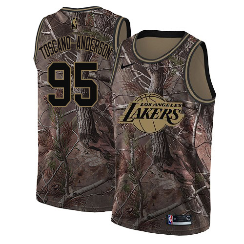 Nike Lakers #95 Juan Toscano-Anderson Camo NBA Swingman Realtree Collection Jersey