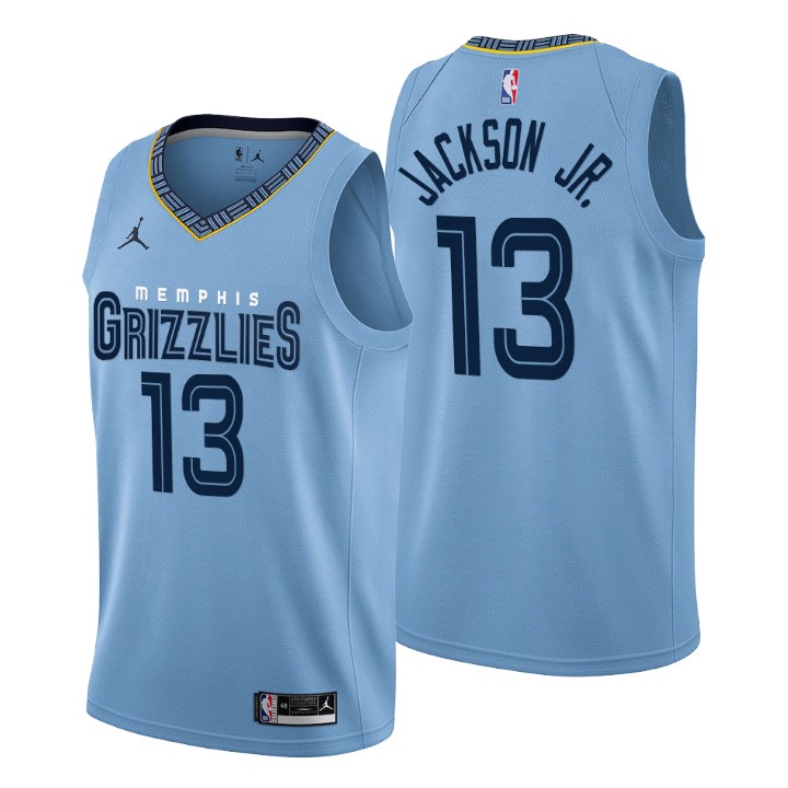 Nike Grizzlies #13 Jaren Jackson Jr. Men's 2022-23 Statement Edition NBA Jersey - Blue