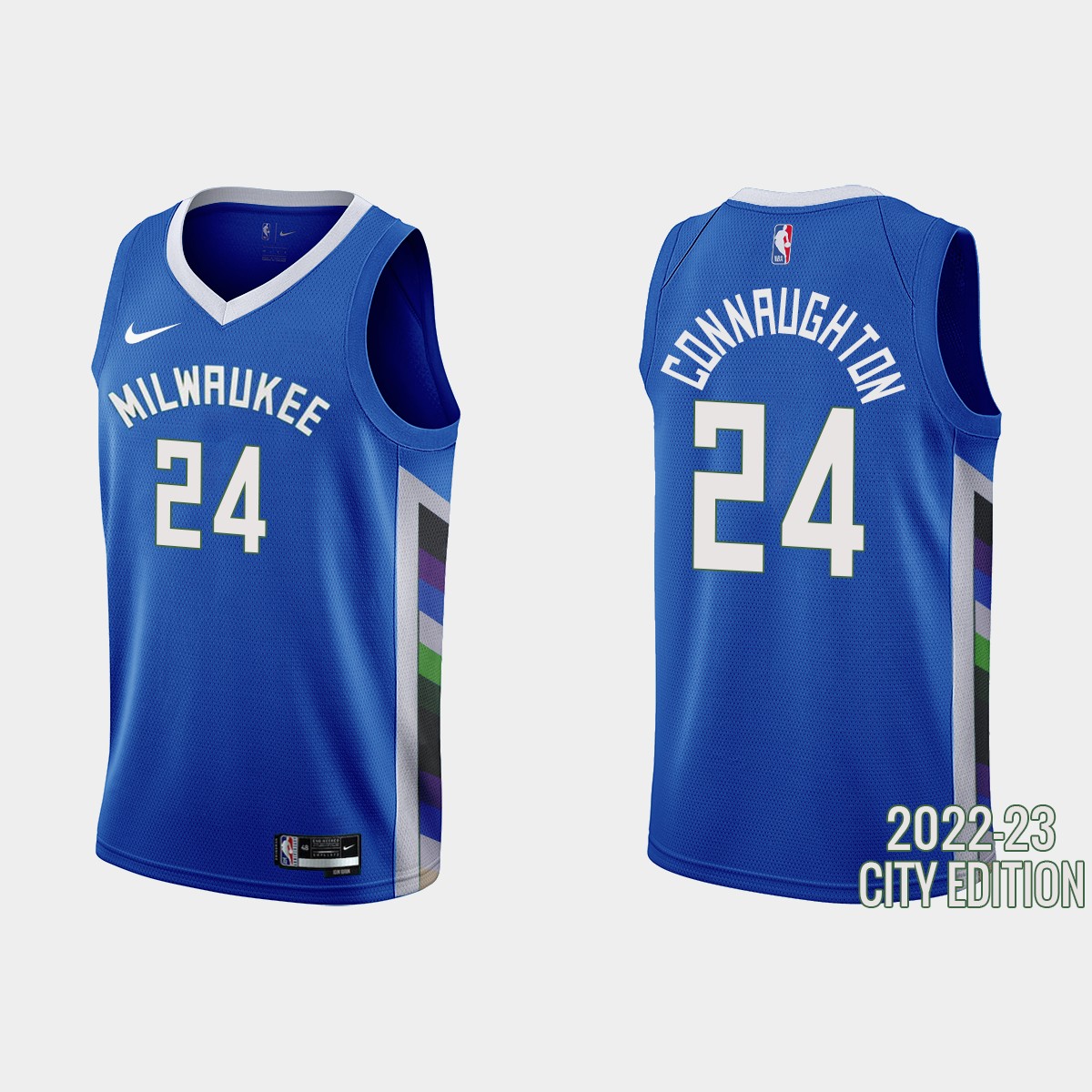 Milwaukee Bucks #22 Khris Middleton Men's Nike Blue 2022-23 NBA Jersey - City Edition