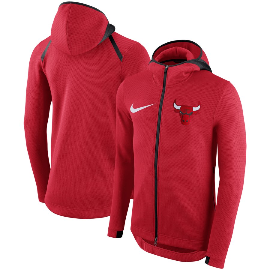 Chicago Bulls Nike Showtime Therma Flex Performance Full-Zip Hoodie Red