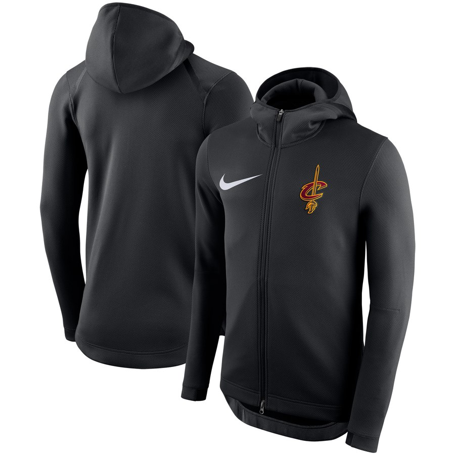 Cleveland Cavaliers Nike Showtime Therma Flex Performance Full-Zip Hoodie Black