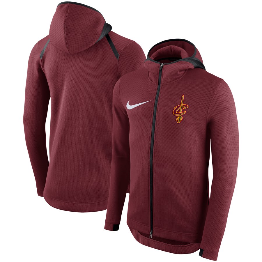 Cleveland Cavaliers Nike Showtime Therma Flex Performance Full-Zip Hoodie Red