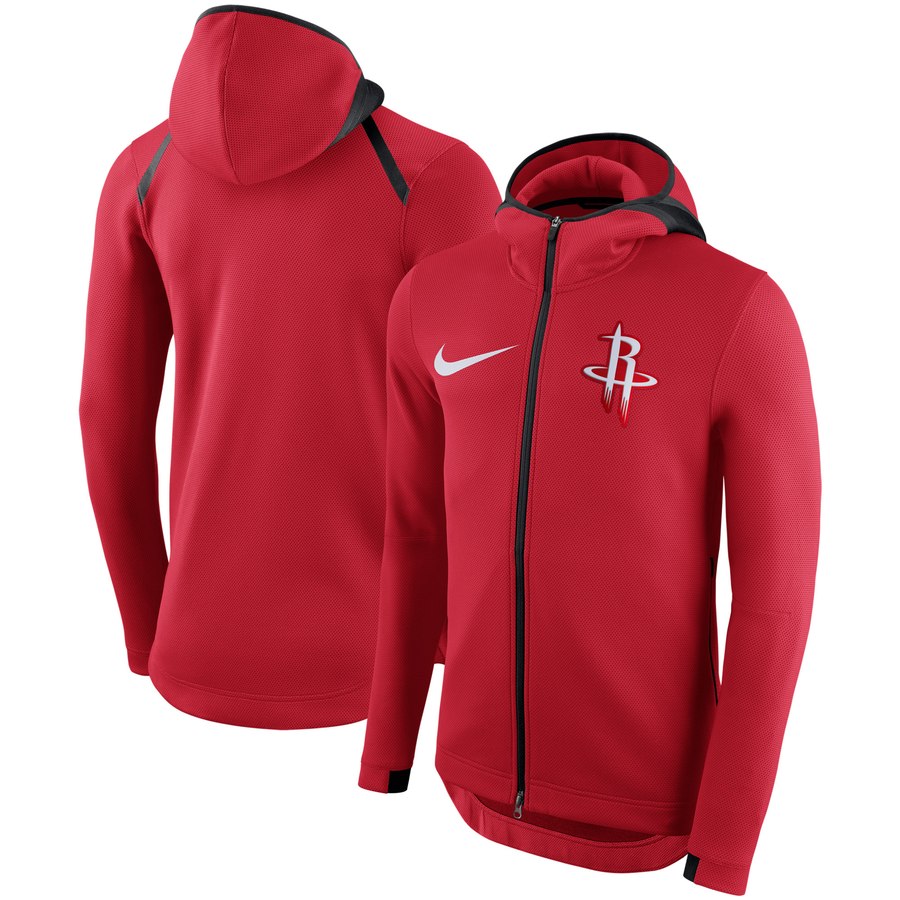 Houston Rockets Nike Showtime Therma Flex Performance Full-Zip Hoodie Red